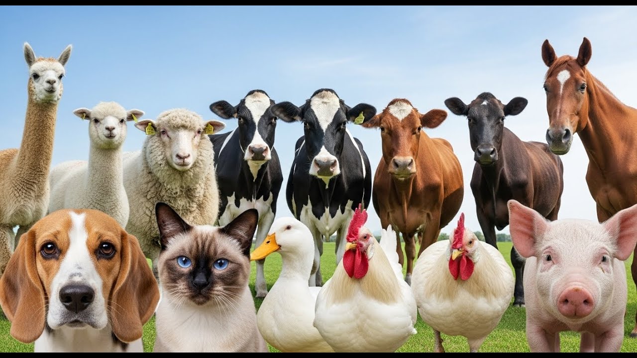 Farm Sound Collection: Chicken, Duck, Cow, Goat, Sheep, Pig – Cute Animals Sounds