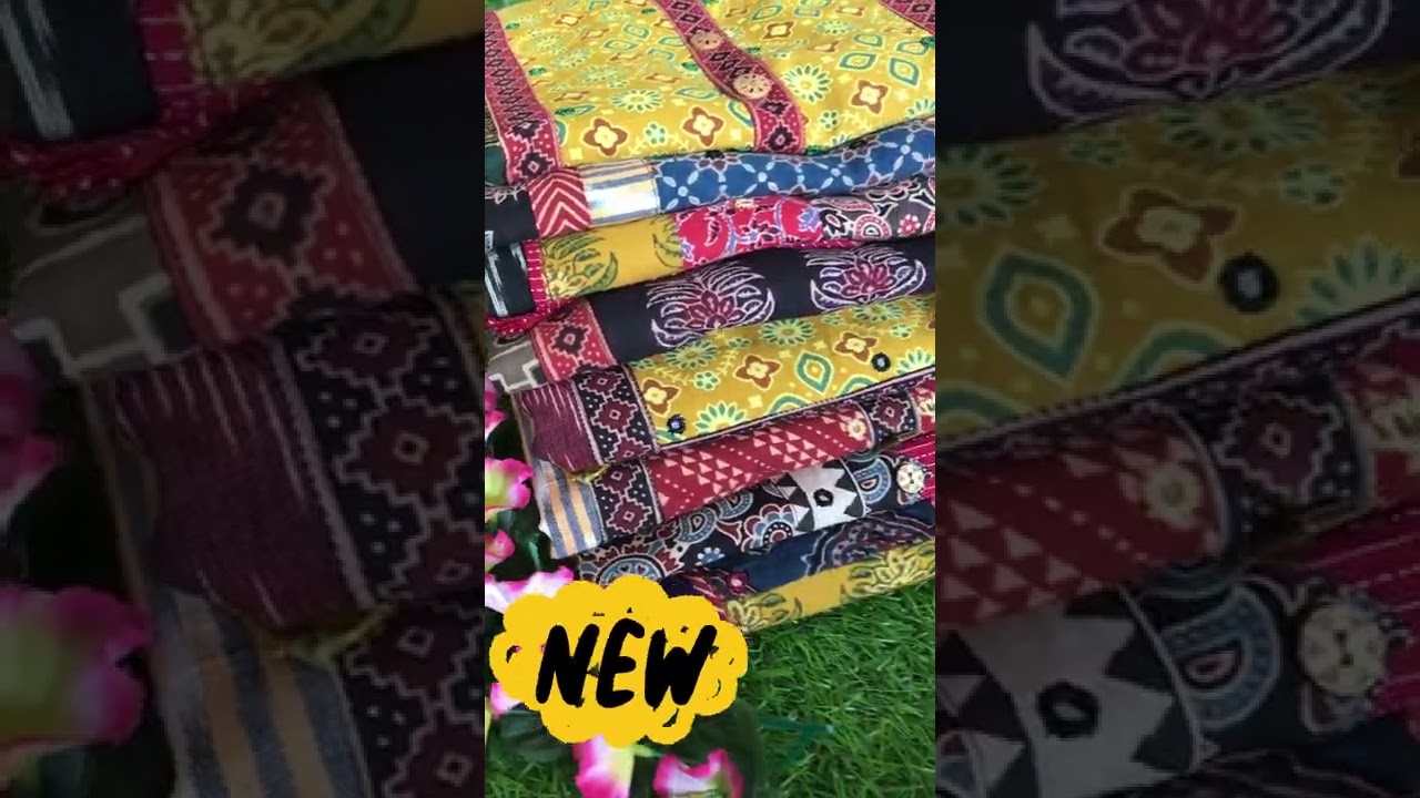 Ajrakh Hand Block Print Patchwork Women Kurti Online - SSethnics