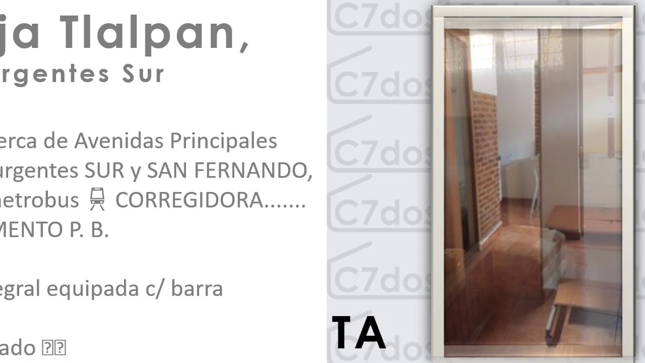 LA LONJA TLALPAN, DEPARTAMENTO EN RENTA YouTube