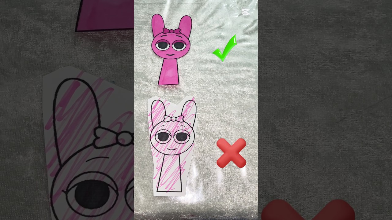 Perfect colouring and cut PINKY 🩷 