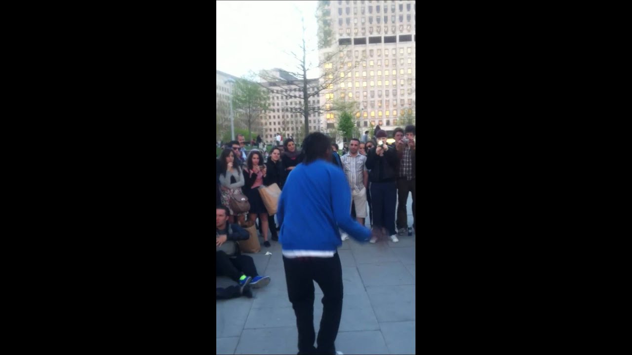 LES TWINS (LAURENT) VS SAM AT LONDON EYE SOUTHBANK