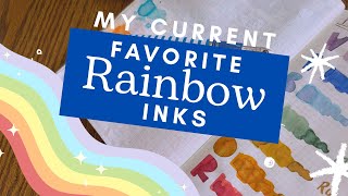 My Current Favorite Rainbow Ink Palette | Video Response to @inksplat