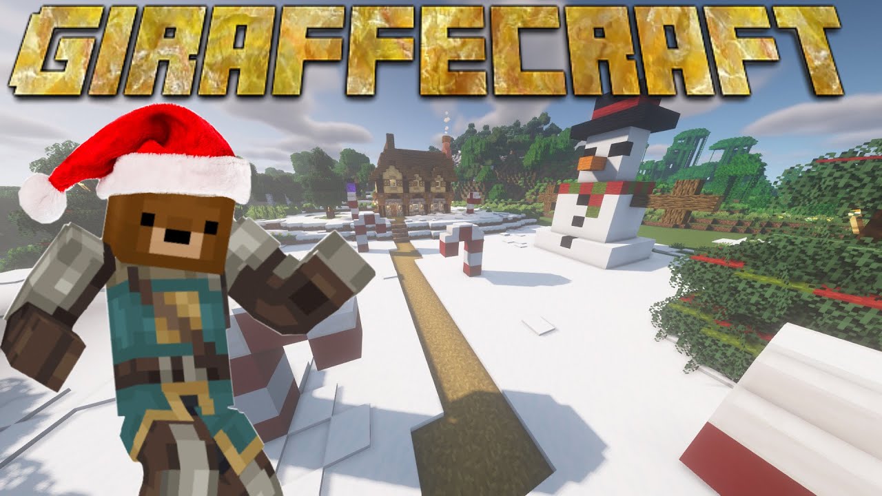 GIRAFFECRAFT EP3 | CHRISTMAS FUN! | Minecraft smp - YouTube