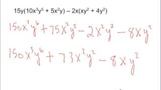 Lesson 8-2 Multiplying a Polynomial by a Monomial