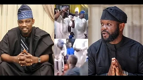 Moment 57-year-old Pasuma salutes 39-year-old Seyi Tinubu while on stage at a recent event