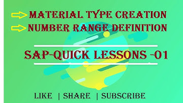 How to Create Material Type | Define Number Range in SAP ? | Learn in 5 Mins |SAP MM FICO