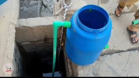 مضخة لسحب الماء من البئر بدون كهرباء 😱😱