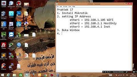 virtualbox Konfigurasi IP ROUTES DNS FIREWALL DHCP Pada Mikrotik OS