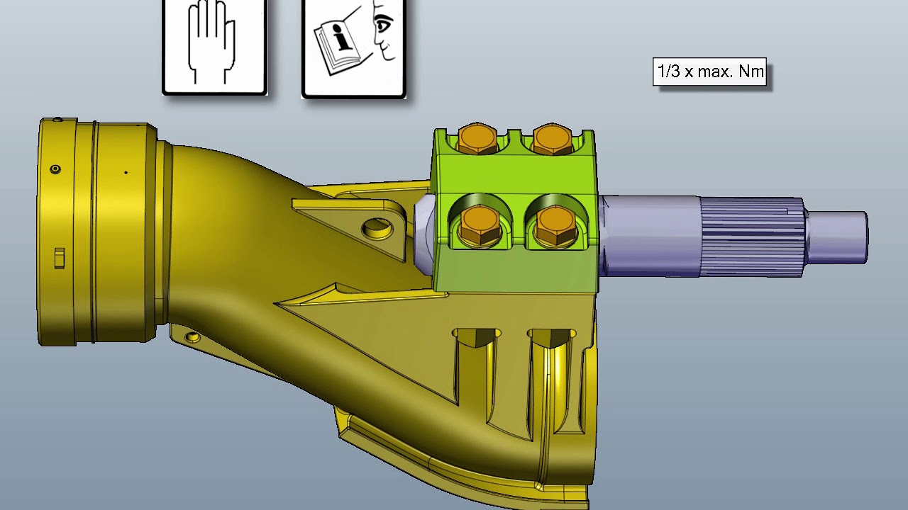 Putzmeister: KOS25100 - S transfer tube shaft change