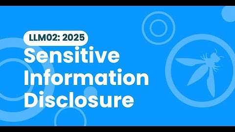 Understand OWASP LLM02:2025 Sensitive Information Disclosure: Vulnerability | LLM Top 10 | Ashbyte