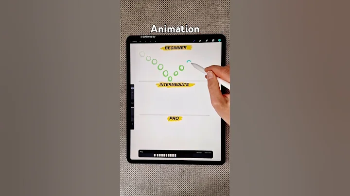 3 levels of animation 😃 bouncing ball animation #animation #procreate #shorts