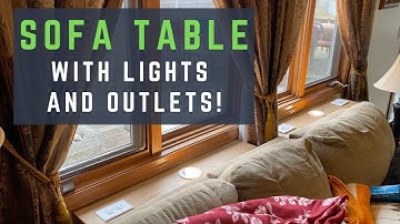 Sofa Table for behind the couch with Power!