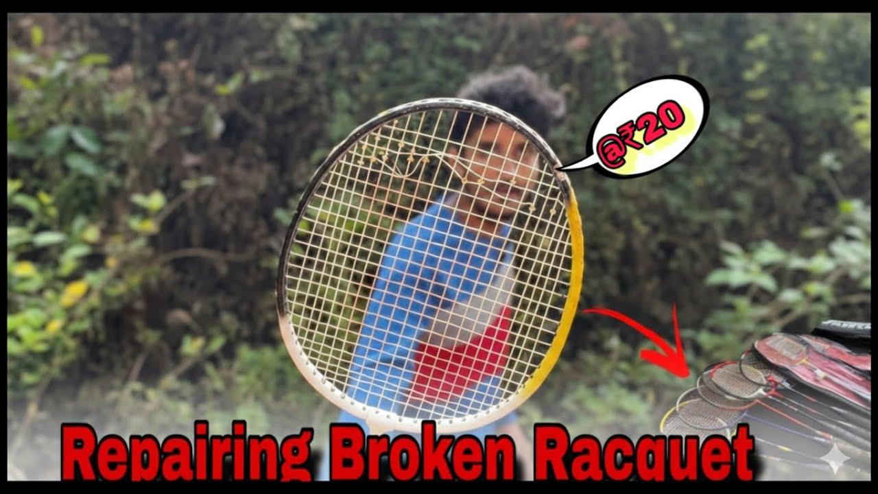 How to Repair a Broken Badminton Racket at Just ₹20 | Aaj Itne Saare ...