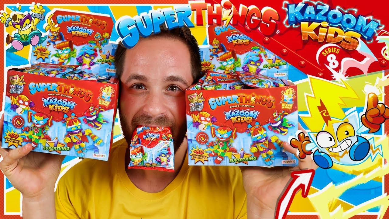 SuperThings Kazoom Kids UNBOXING 2 CAJAS 100 SOBRES Series 8 en Pe Toys ...
