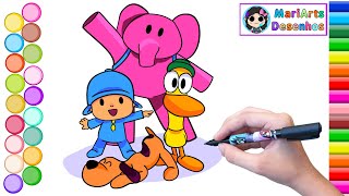 ✍🏻Vamos Desenhar e Colorir o Pocoyo e seus Amigos