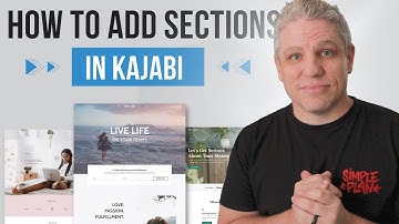 KAJABI Beginner Tutorial: How To Add Sections To Your Kajabi Website, Sales Funnels, Landing Pages