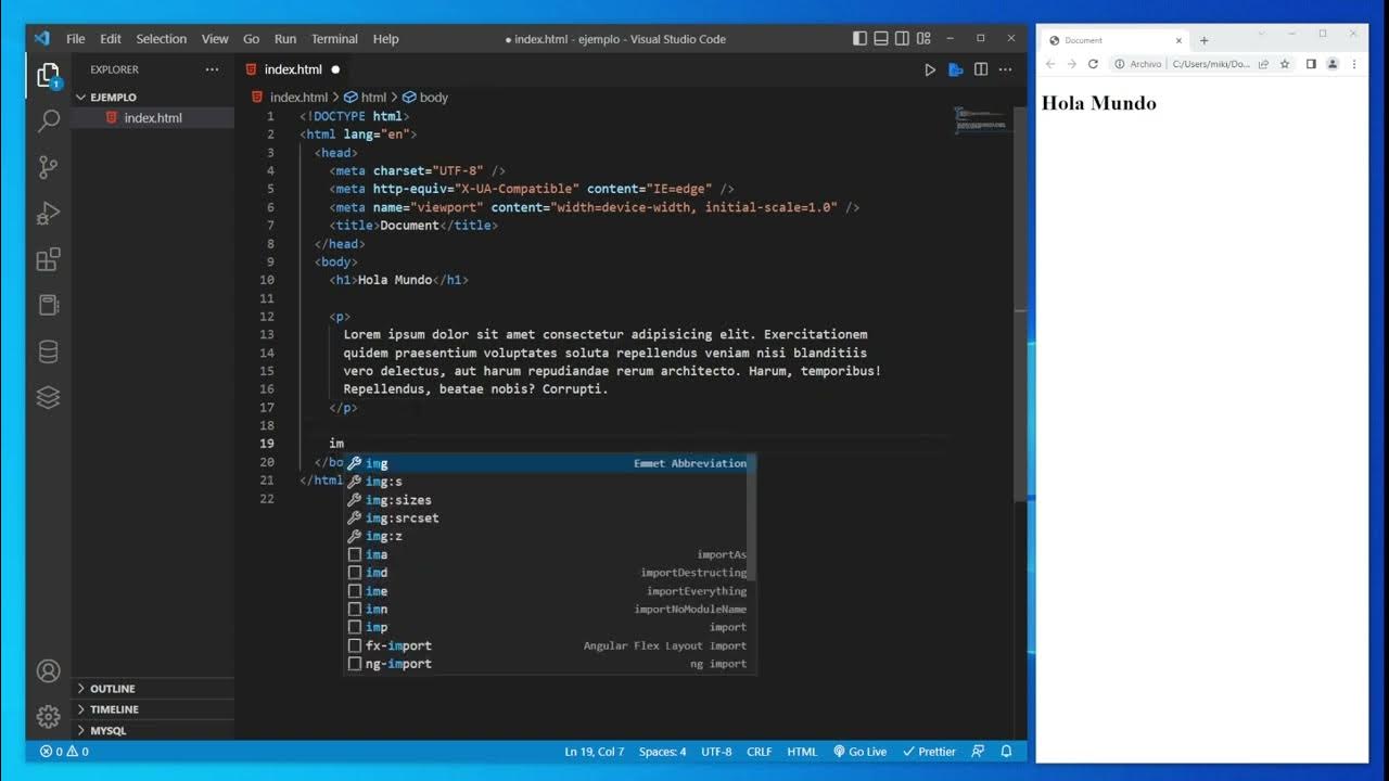 EXTENSION para AUTOCOMPLETAR HTML en Visual Studio Code 🚀 - YouTube