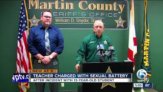 Stuart Middle School teacher accused of sex with 13-year-old student inside his classroom