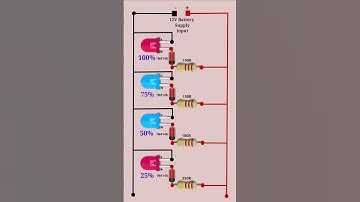 Simple 12V Battery Indicator Circuit #electronic