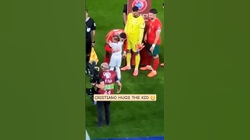Cristiano hugs the kid ❤ | #football #cristianoronaldo #ronaldo #foryou #fyp #viral