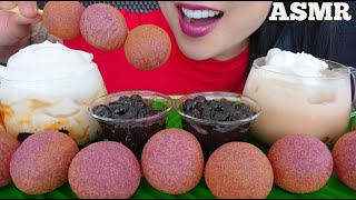 ASMR BROWN SUGAR BUBBLE TEA + TARO BALLS (EATING DRINKING SOFT CHEWY SOUNDS) NO TALKING | SAS-ASMR screenshot 3