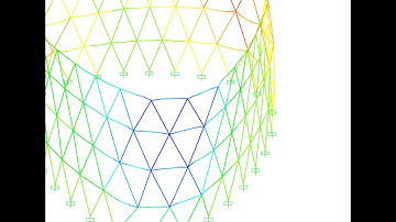 Diagrid - Base Deflection - X-Axis (Toward Viewer)