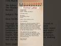 Formal Letter | Letter Writing #letterwriting #formalletterwriting #english #youtuneshorts #yt