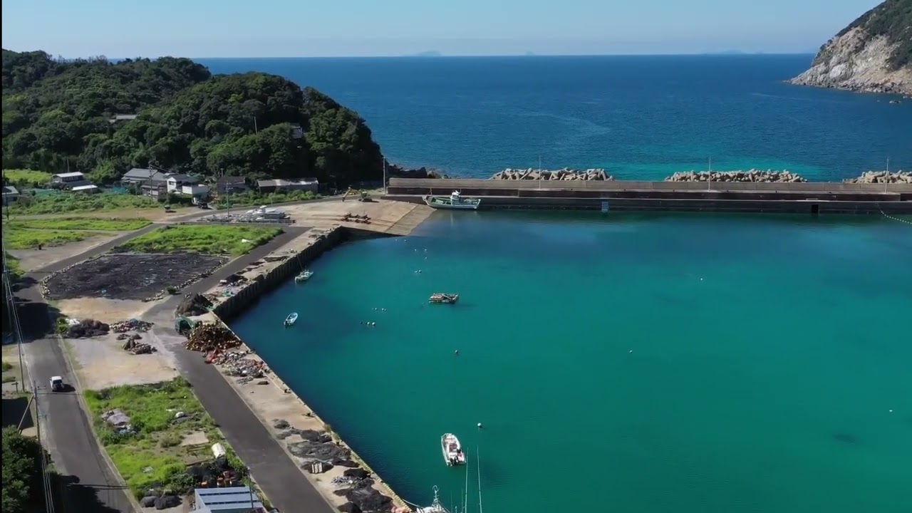 長崎新聞】上五島つなぐ堤防道路 - YouTube