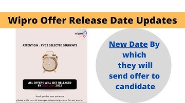 WIPRO offer letter NEW DATE updates ||  Batch 2022,2021,2020 || BGV, LOI, PJP, Internship of wipro.