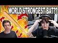 Michael Reeves Reacts To "World's most powerful bat" // Stuff Made Here