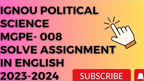 MGPE-008 SOLVED ASSIGNMENT mgpe 8 solved assignment 2023-24