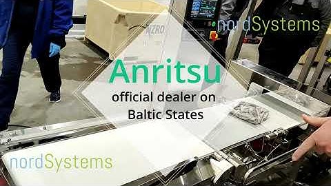 Anritsu checkweigher with metal detector IP66 for frozen fish / products