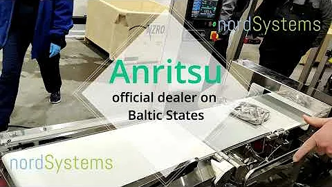 Anritsu checkweigher with metal detector IP66 for frozen fish / products