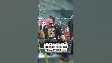 THE MOST RUTHLESS CHIRP IN THE PENALTY BOX 😳☠️