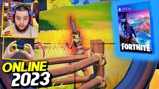 Jogando FORTNITE no PS4 SLIM em 2023! (GamePlay Multiplayer Teste)