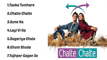 Chalte Chalte | Jukebox Audio Album 01  | SRK Rani | Abhijeet Alka Shukhwinder Udith