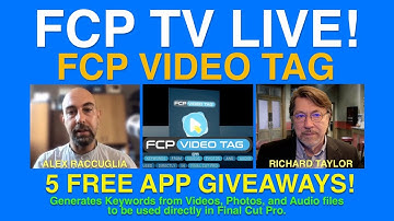 FCP TV LIVE! FCP Video Tag w Alex Raccuglia
