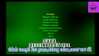 setting pengaturan OPL yang tidak tampil list game