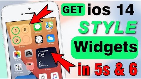 How to Get ios 14 Style Widgets in 5s & 6 iPhone.