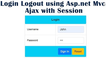 Login Logout using Asp.net Mvc Ajax with Session