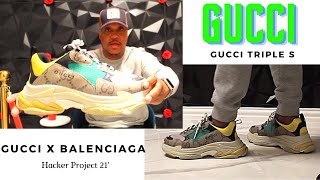 Gucci x Balenciaga Triple S 'The Hacker Project