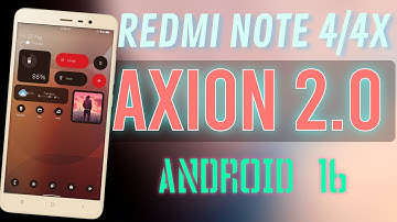 Axion 2.0 Beta For Redmi Note 4/4X | Android 16 | August Patch | NothingOS Widgets And More Feature!