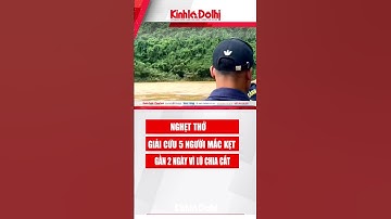 Nghẹt thở giải cứu 5 người mắc kẹt gần 2 ngày vì lũ chia cắt