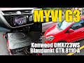 Perodua Myvi G3 Kenwood DMX723WS head unit and Blaupunkt GTR 8110A Active Subwoofer installed