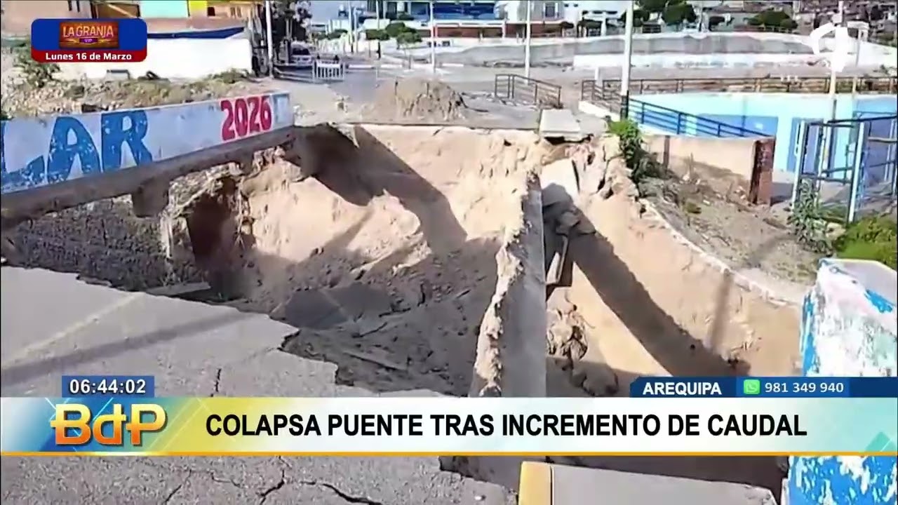 Edificio de cinco pisos es construido sobre el cauce de una torrentera en Arequipa (2/2)