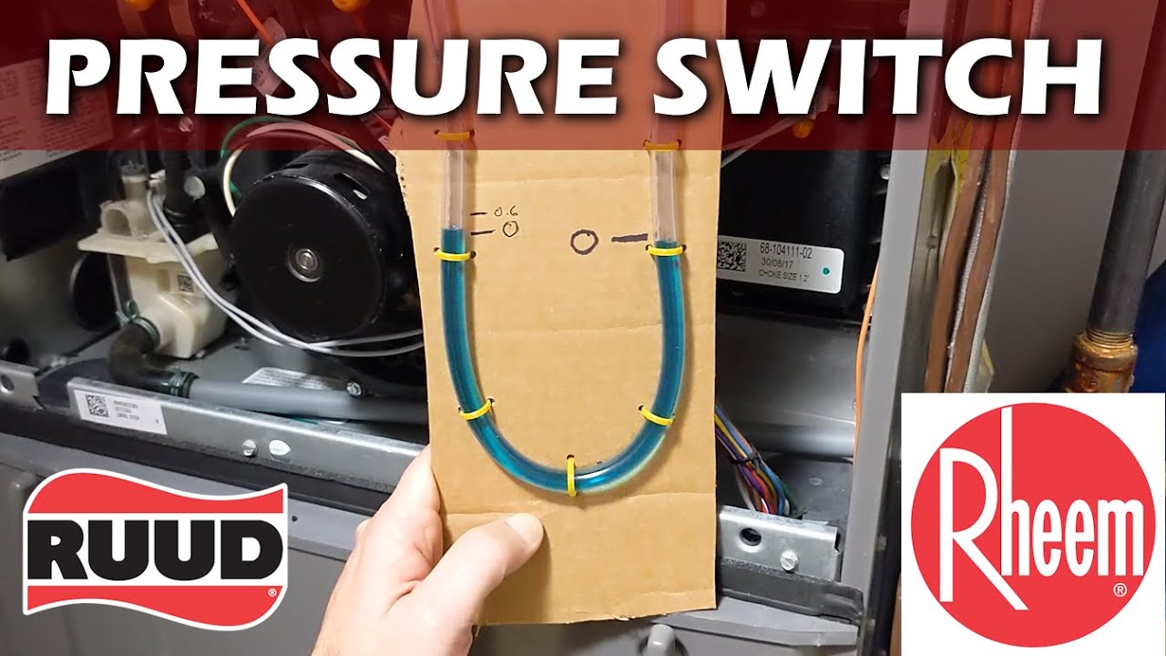 Rheem Ruud Error 57 Bad HVAC Pressure Switch and Making A DIY Rheem Ruud Error 57 Bad HVAC Pressure Switch and Making A DIY