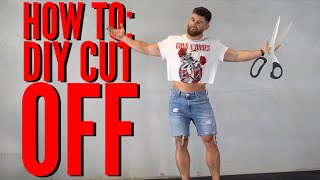 How To: DIY crop top & cutoff denim