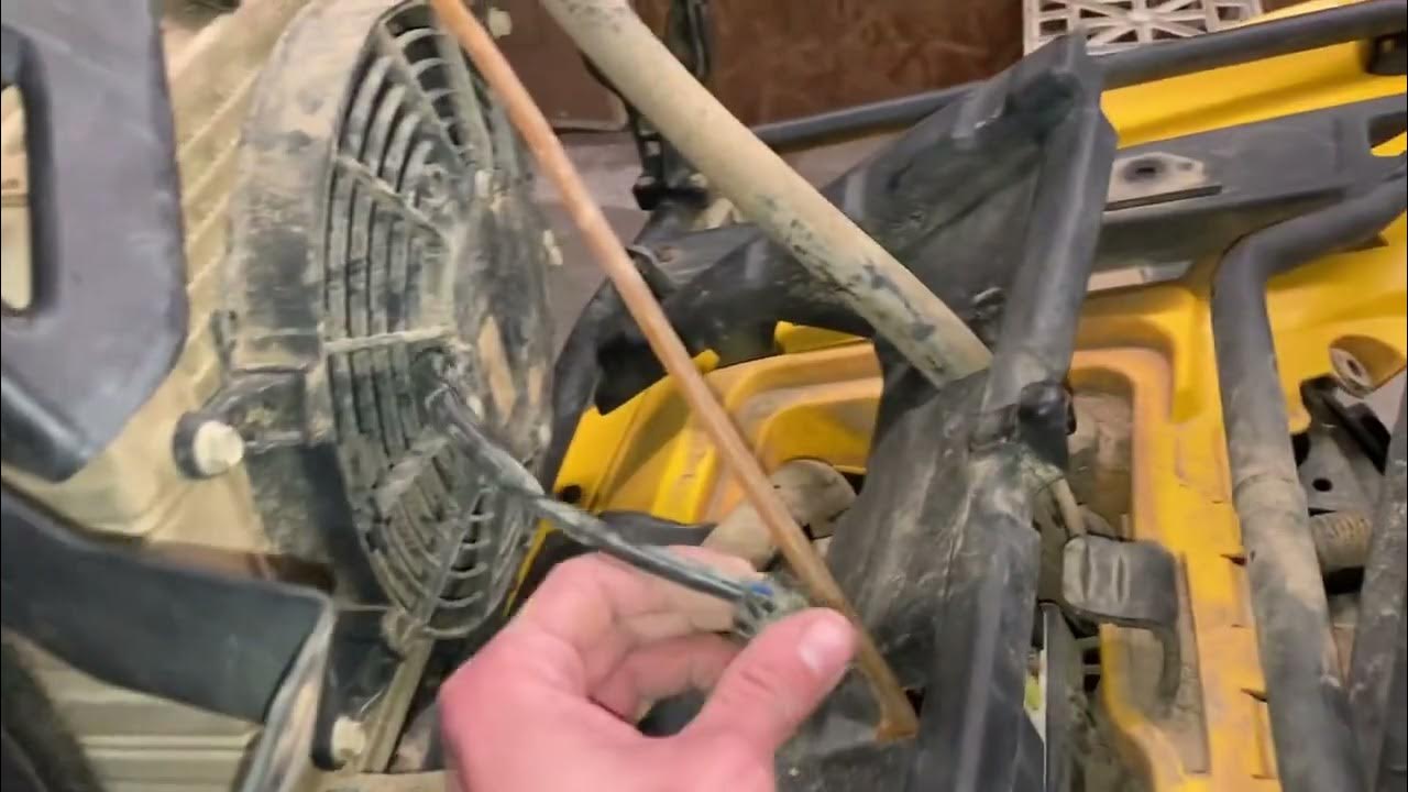 Canam (Bombardier) outlander 800 cooling fan diagnosis & fix. YouTube