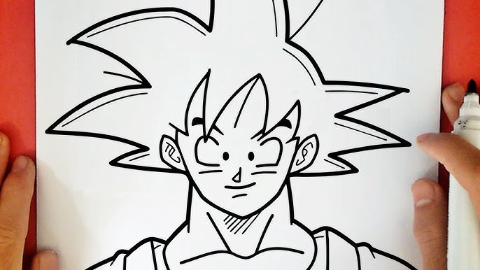Desenhando o Goku ssj Blue ( semi realista ) Drawing Goku ssj blue - Dragon  ball super broly 