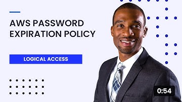 AWS Password Expiration Policies